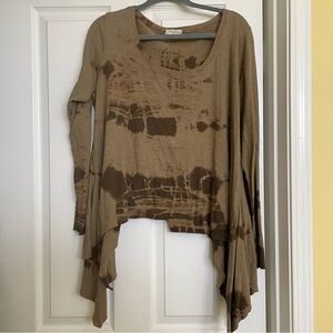 KRISTA LARSON tie dye ballet top, OSFM